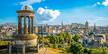 Edinburgh Skyline, Camping sites, Outdoor adventure, Tranquil escapes HD wallpaper