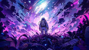 Spaceman Dream, artist, artwork, art, digital-art, ai HD wallpaper