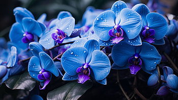 Stunning Blue Orchid | Exquisite Blue Flower Background, blue flower, nature, orchid HD wallpaper