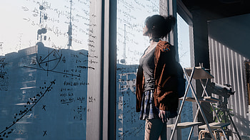 Solving The Equations, anime-girl, artwork, artist, art, digital-art, deviantart HD wallpaper