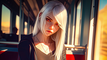 Anime Girl In Bus, anime-girl, anime, artist, artwork, digital-art HD wallpaper
