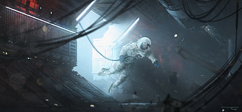 Zero Gravity , astronaut, artist, artwork, digital-art, deviantart HD wallpaper