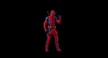 Deadpool, minimal, superhero, art HD wallpaper