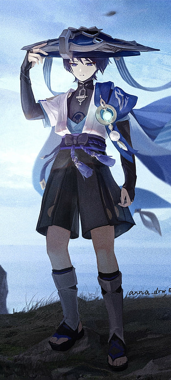 Scaramouche / Wanderer Genshin, video game, Genshin Impact HD phone wallpaper