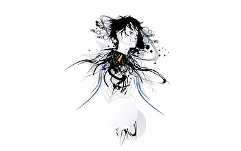 Vector, Girl, Head, Robot HD wallpaper