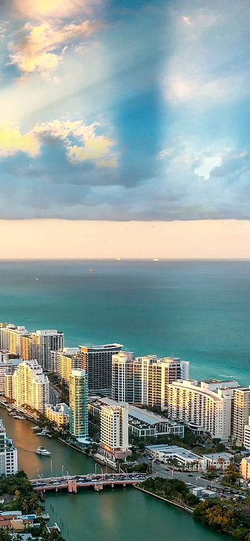 Miami travels, Beautiful backgrounds, Sunset , Scenic HD phone wallpaper