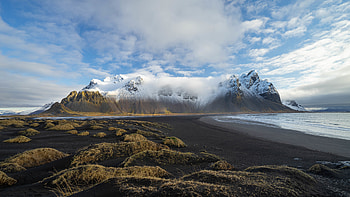 Landscape, Nature, Mountains, Sea, Shore, Bank HD wallpaper