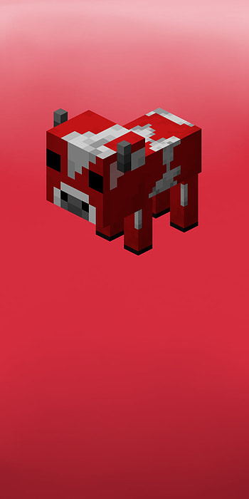Minecraft mushroom cow, Minecraft-, mc, Minecraft-mushroom-cow, red-, mushroom-cow, mushroom-, Minecraft-cow HD phone wallpaper