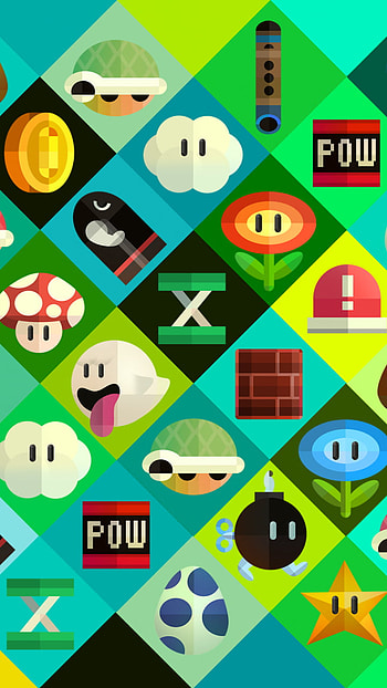Mario Magic: Iconic Game Elements , video game, Mario HD phone wallpaper