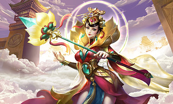 Goddess, he weikang, girl, fantasy HD wallpaper