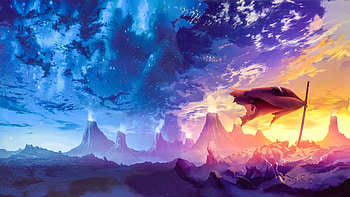 Tengen Toppa Gurren Lagann , anime, artist, artwork, digital-art HD wallpaper