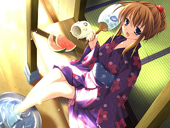Summer's mist, cool, summer, anime, pretty HD wallpaper