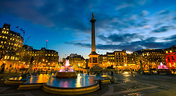Trafalgar Square, England's wonders, Josh Ellis' perspective, Inspiring graphy HD wallpaper