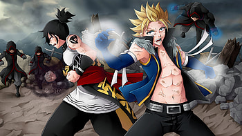 Fairy Tail, Anime, Rogue Cheney, Sting Eucliffe HD wallpaper