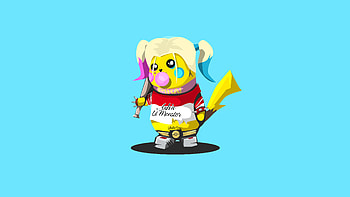 Harley Quinn PokeFusion, harley-quinn, pokemon, artwork, artist, artstation HD wallpaper