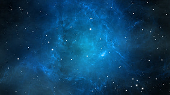 Space Stars Blue HD wallpaper