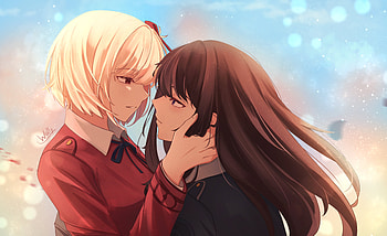 Chisato Nishikigi & Takina Inoue, Takina Inoue, Chisato Nishikigi, Anime, Lycoris Recoil HD wallpaper