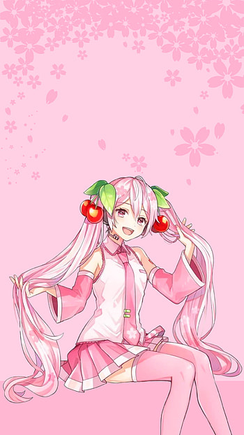 Sakura Miku HD phone wallpaper