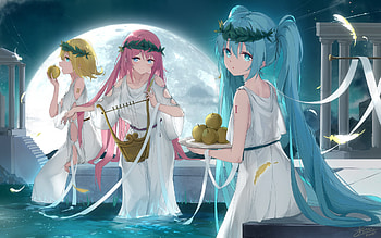 Hatsune Miku, Vocaloid, Kagamine Rin, Megurine Luka, Anime Characters, Japanese Manga, Vocaloids, Hatsune Miku Vocaloid HD wallpaper
