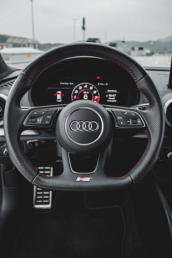 Audi, Cars, Car, Steering Wheel, Rudder, Dashboard HD phone wallpaper