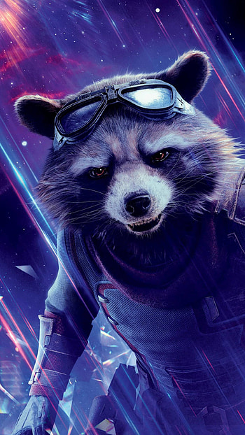 Rocket Raccoon, Avengers Endgame, Sony Xperia X HD phone wallpaper