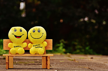 Miscellanea, Miscellaneous, Smile, Bench, Happy, Cute, Cheery, Emoticons, Smileys HD wallpaper
