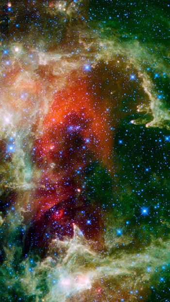 Green Nebula, Galaxy space, Space 3334 HD phone wallpaper