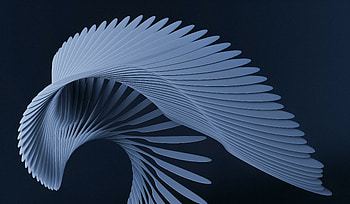 Wings like pattern, abstract HD wallpaper