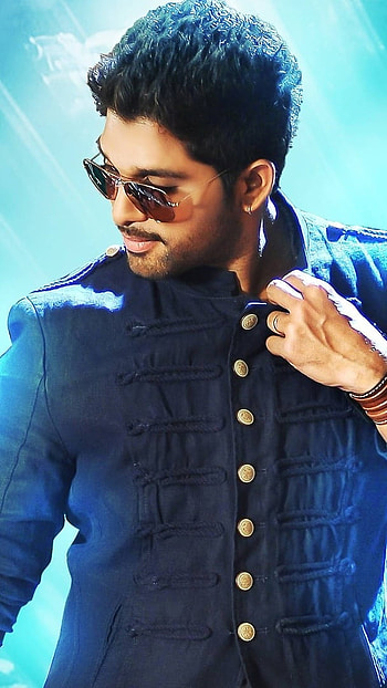 Allu Arjun Army, Blue Theme, Background HD phone wallpaper