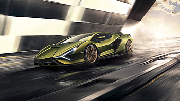 Lamborghini Sian, 2019 sportcar, car HD wallpaper