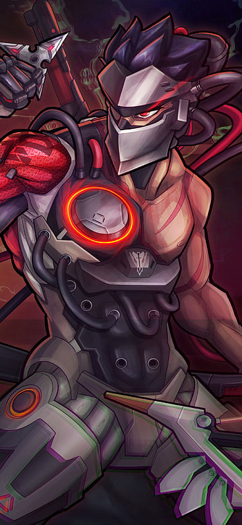 Genji and Hanzo Overwatch artwork, X HD phone wallpaper
