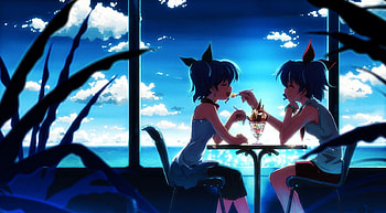 icecreamlove, anime, love, icecream, serel, yuri HD wallpaper