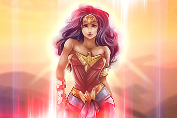 wonder woman, superhero, artwork HD wallpaper