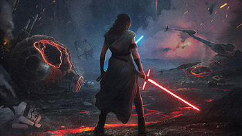Red lightsaber, Rey (Star Wars) HD wallpaper