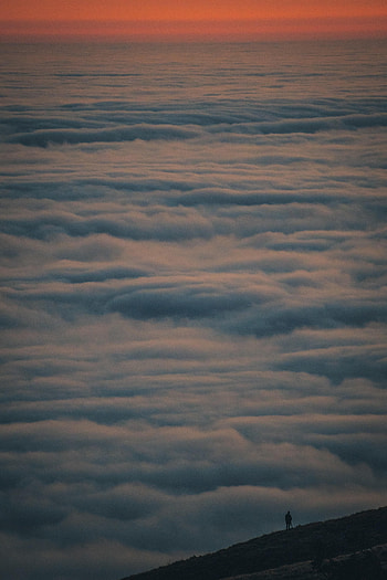 Clouds, Miscellanea, Miscellaneous, Dahl, Distance, Loneliness, Hill, Alone, Lonely HD phone wallpaper