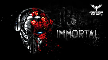 Pirate station, Skull, Flower, City . HD wallpaper