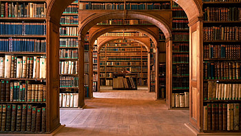 Library, wood, silence, Books HD wallpaper
