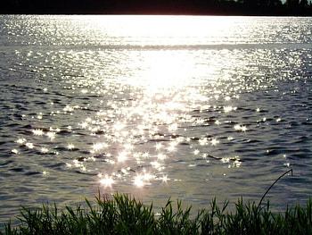 glittering, sea HD wallpaper