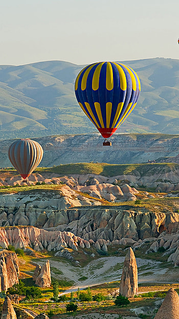 Cappadocia, Turkey, Aerostat, Nature's wonders HD phone wallpaper