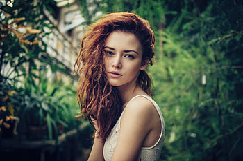 Girl Depth Of Field , girls, model, depth-of-field, outdoors, brunette HD wallpaper