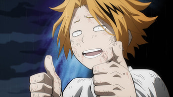 Denki Kaminari — Sparked Thumbs Up (MHA ), Anime, My Hero Academia, Denki Kaminari HD wallpaper