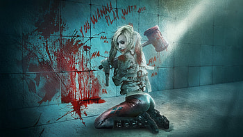 Harley Quinn Heart Of Madness, harley-quinn, supervillain, superheroes, cosplay HD wallpaper