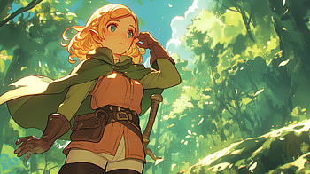 Marcille Donato in the Forest - Delicious in Dungeon, Anime, Delicious in Dungeon, Marcille Donato HD wallpaper