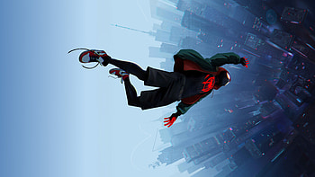 Into the Spider-Verse, Artistic , Urban fantasy, Vibrant colours HD wallpaper
