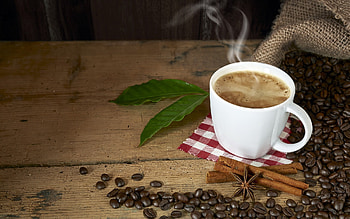 Coffee, , beans, cup HD wallpaper