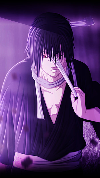 Sasuke Uchiha - Midnight Purple (Naruto Anime ), Sasuke Uchiha, Anime, Naruto HD phone wallpaper