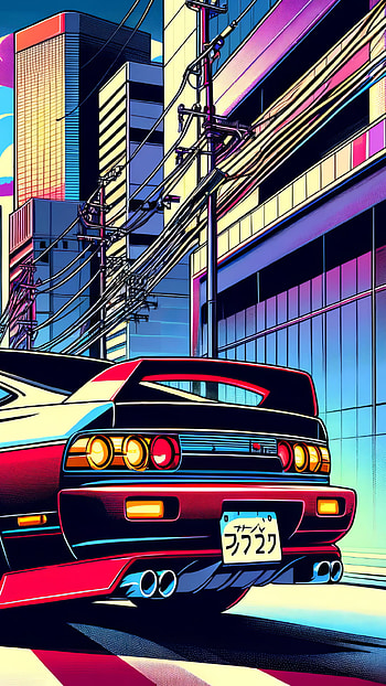 JDM Night Drive: Neon City Street Racer, vehicle, JDM HD phone wallpaper