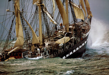 The Perfect Storm, sea, boat, sail, rough HD wallpaper