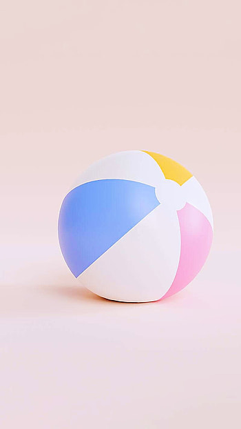 Pastel Beach Ball, summer HD phone wallpaper