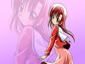 the cute one, hinagiku katsura, cute, girl, anime girl, pink, anime, hayate no gotoku, women, female HD wallpaper